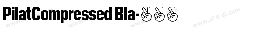 PilatCompressed Bla字体转换 PilatCompressed Bla字体转换
